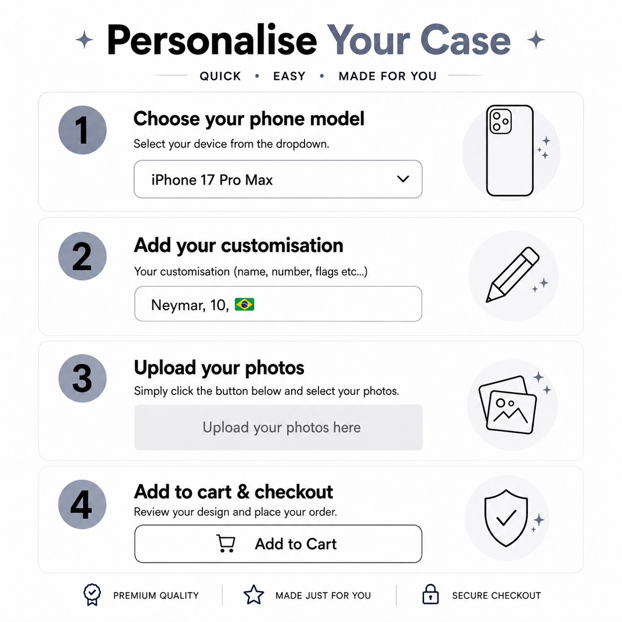 Custom Phone Case – Style 1