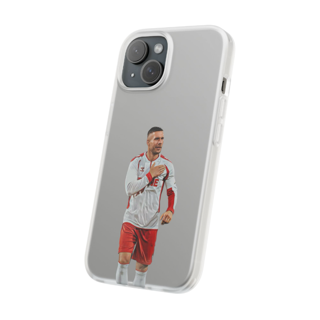 Clear Podolski phone case