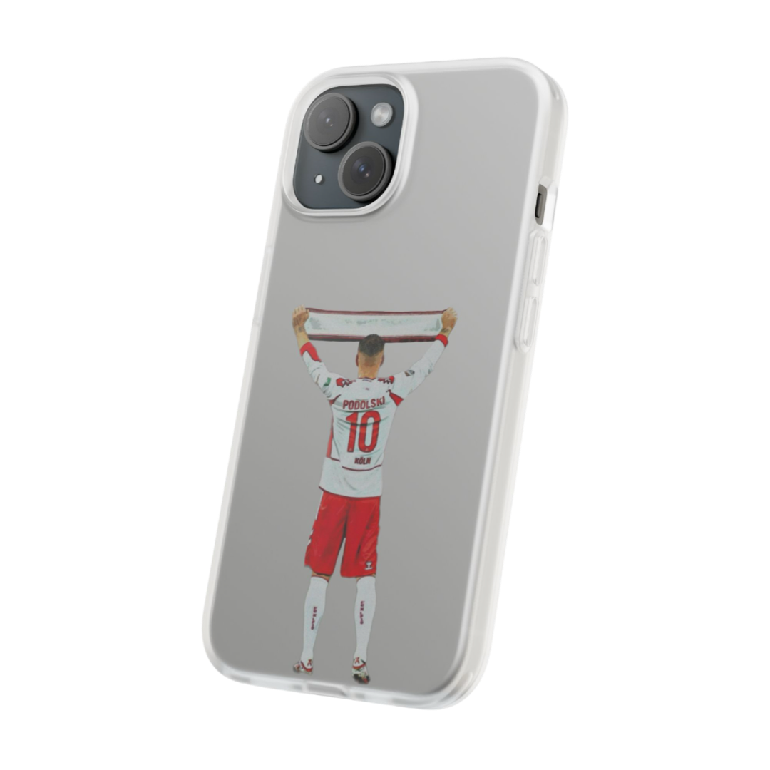 Clear Podolski phone case