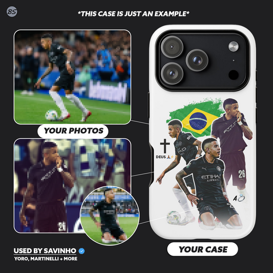 Custom White Tough Phone Case