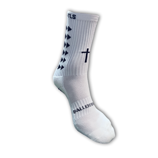 Premium ✞ Grip Socks in white