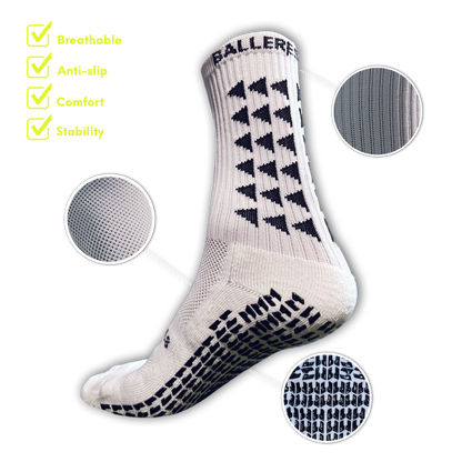 Premium Grip Socks in white